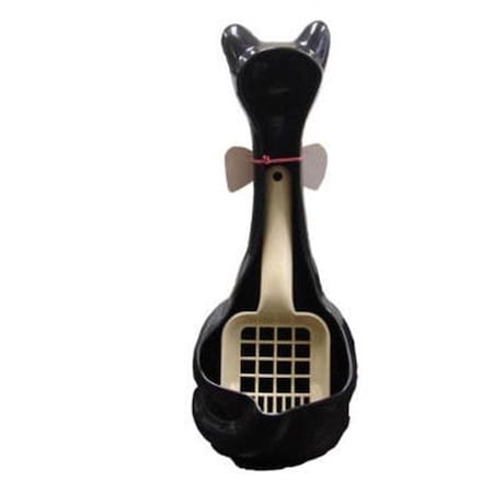 Cat Scoopy Litter Box Scoop Holder-Black